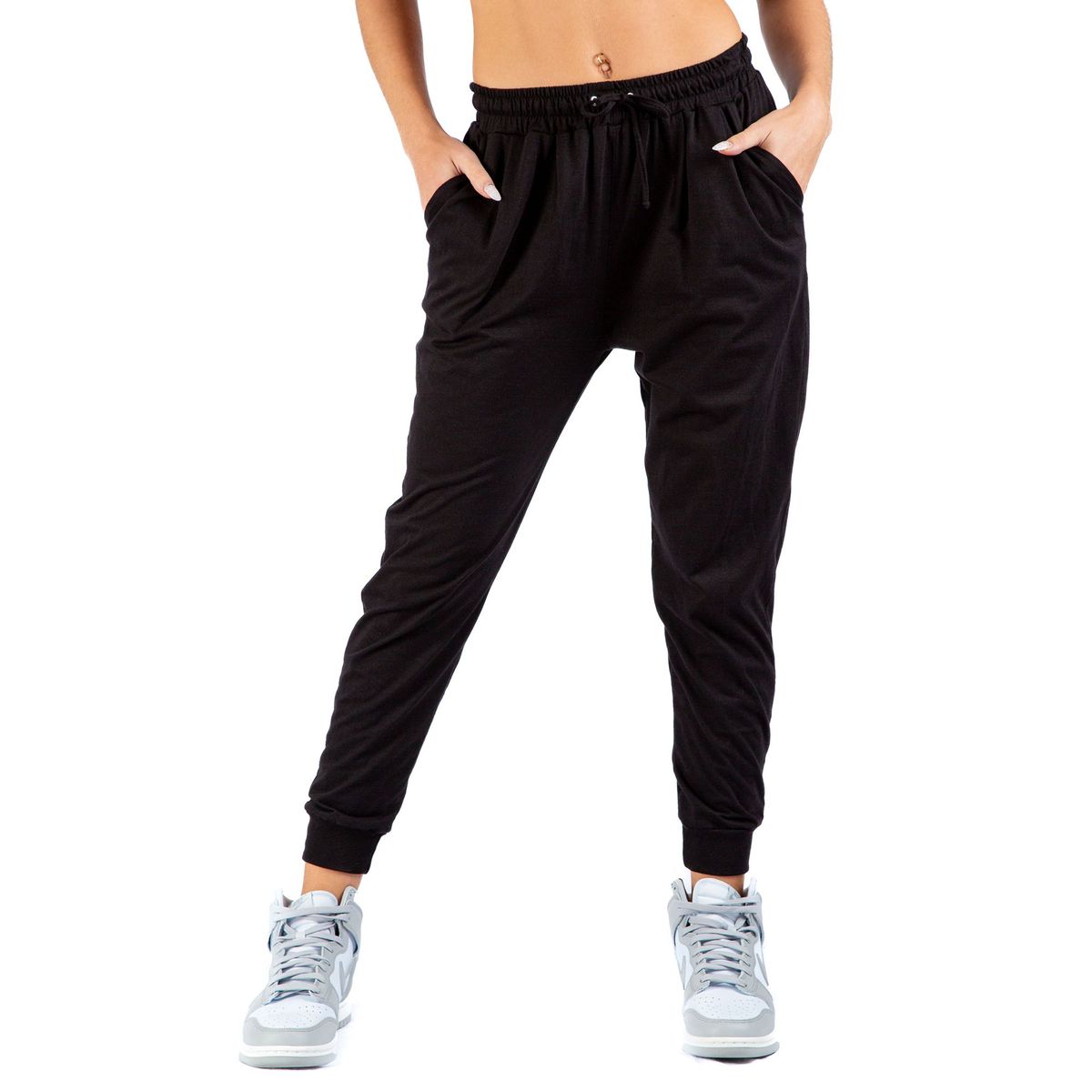 KINETIX - Pantalón Jogger Relaxed Kinetix Summer Mujer Algodón Negro