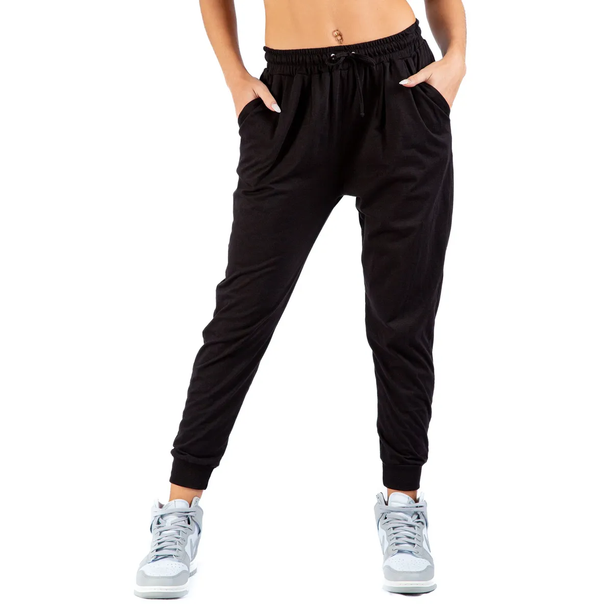 KINETIX - Pantalón Jogger Relaxed Kinetix Summer Mujer Algodón Negro