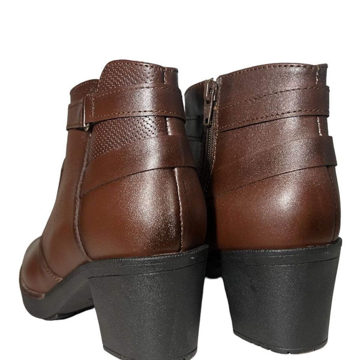 GENERICO - BOTINES DE CUERO BAJAS TACO 5  DMELLSHOES