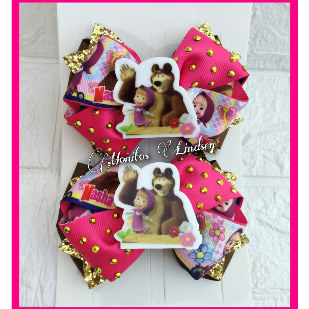 GENERICO - Parecitos Masha y Oso para Niña - Fucsia