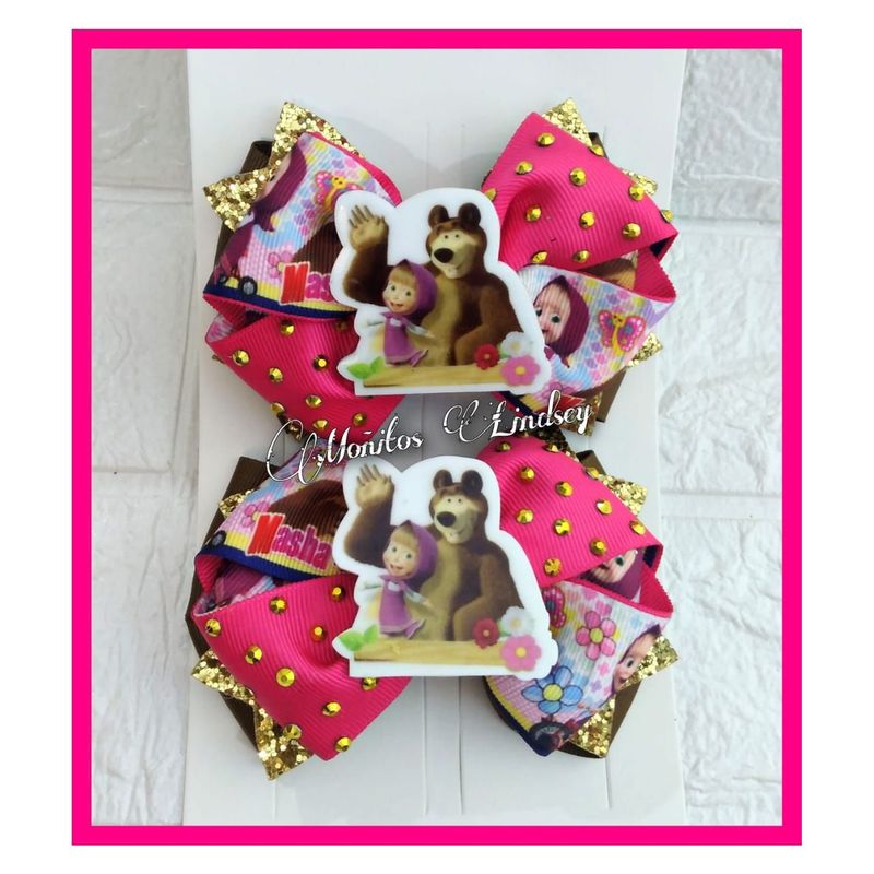 GENERICO - Parecitos Masha y Oso para Niña - Fucsia