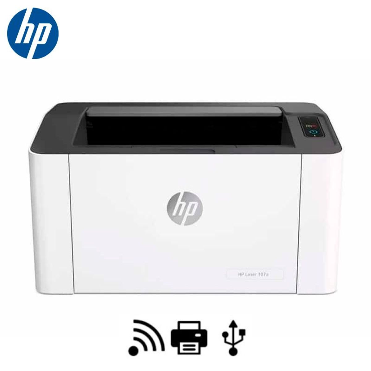HP - IMPRESORA HP LASER 107W LÁSER NEGRO WI-FI SMART APP 4ZB78A