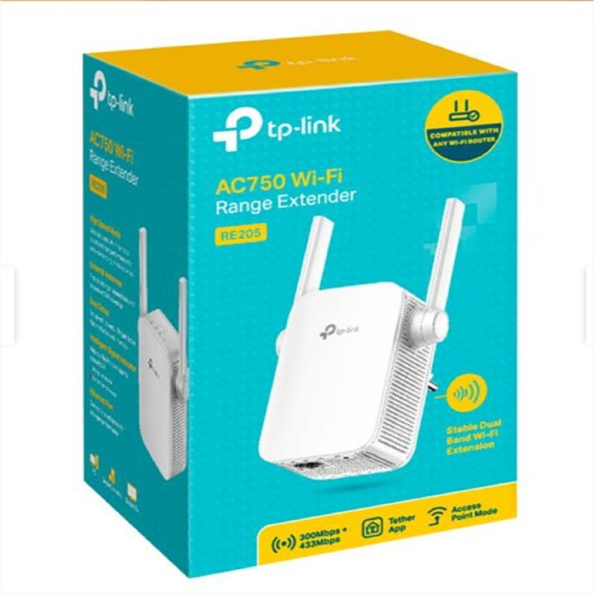 GENERICO - Extensor TP-LINK AC 750 Wi-Fi