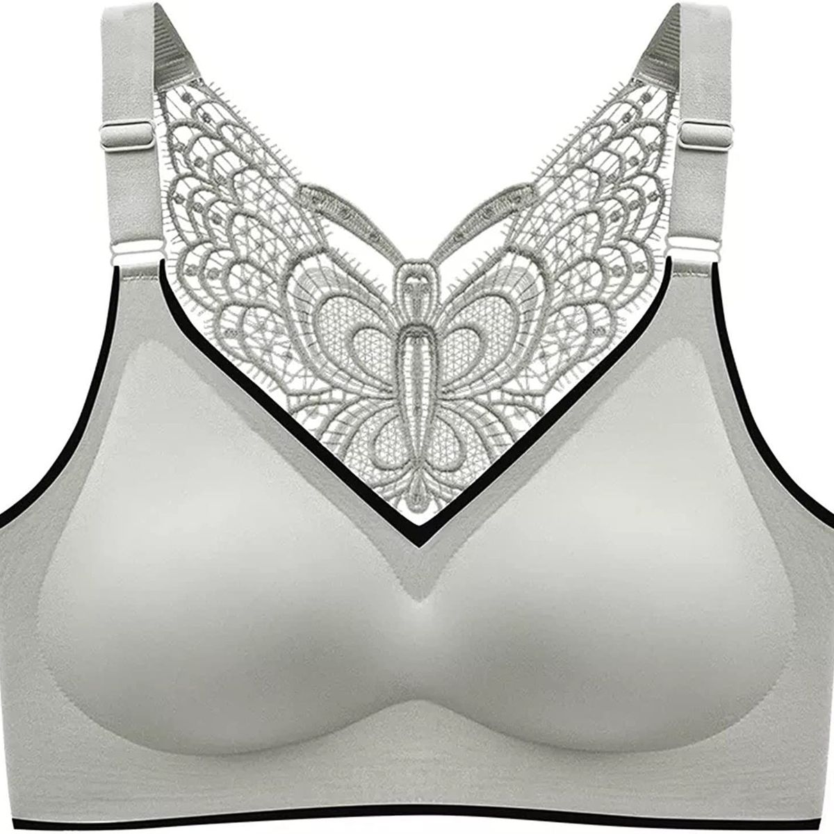 OEM - Brasier Deportivo Push UpSujetador de Mariposa de Encaje sin Costuras