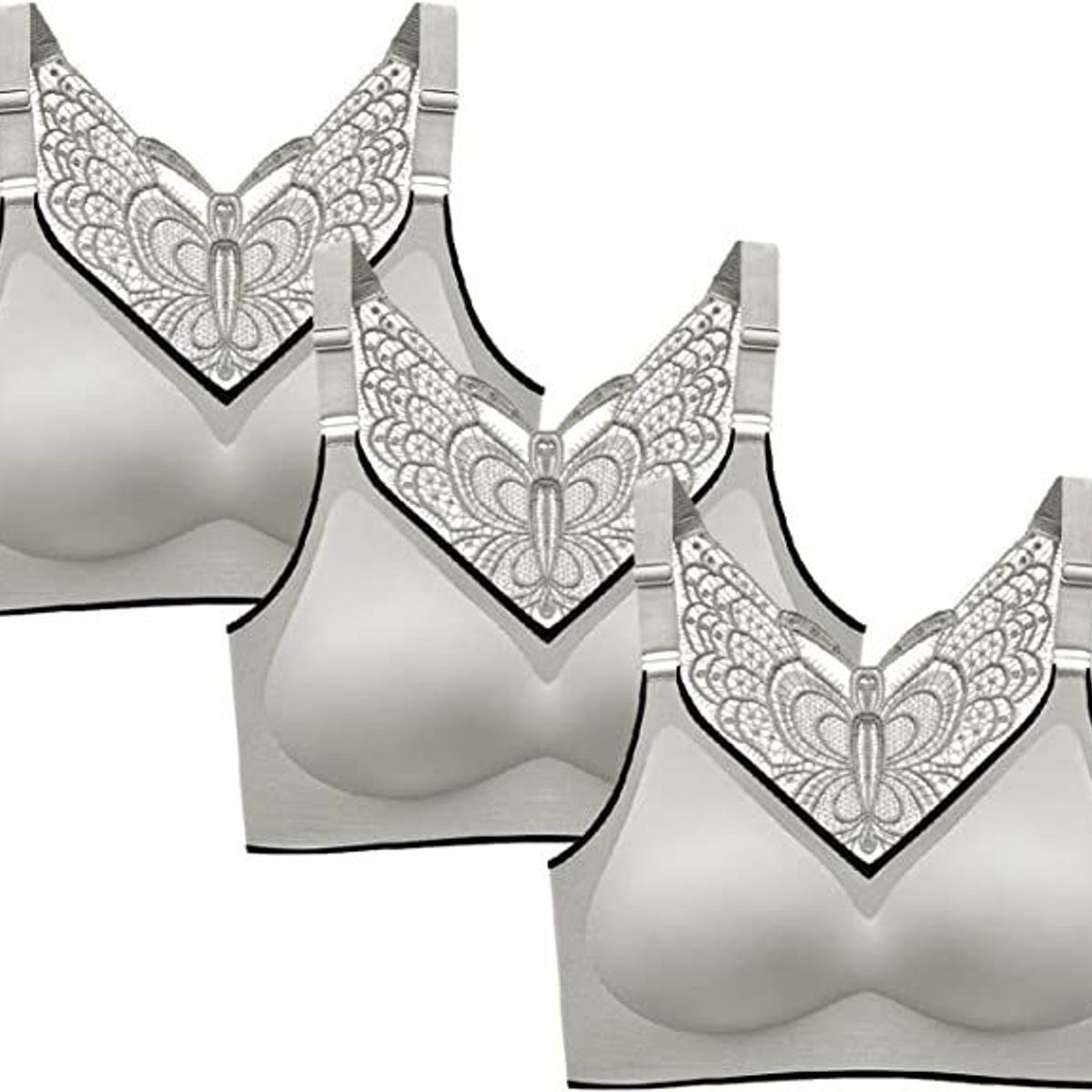 OEM - Brasier Deportivo Push UpSujetador de Mariposa de Encaje sin Costuras