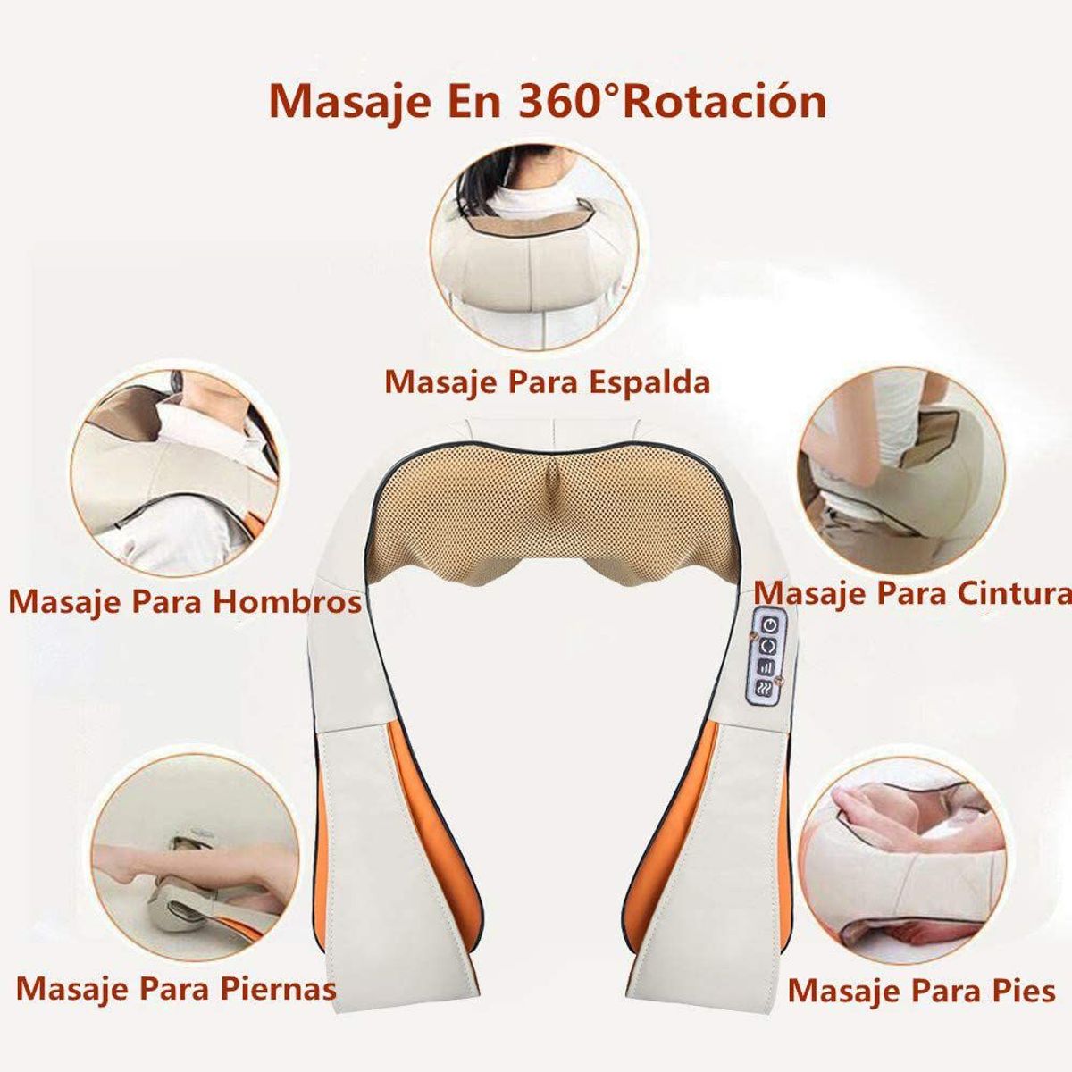 GENERICO - Masajeador Eléctrico Cervical Espalda Cuello Hombros Electromagnético