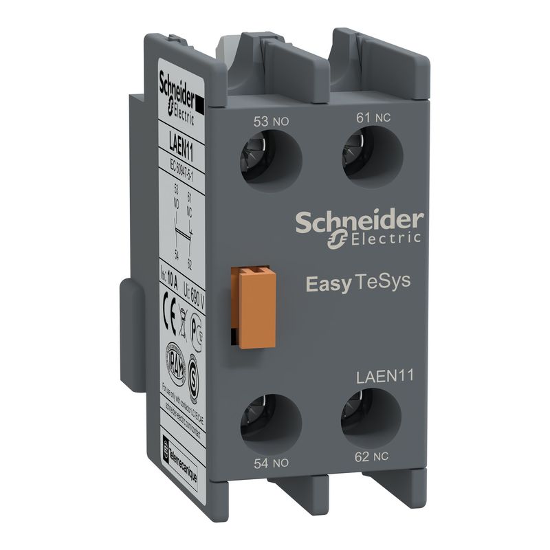 SCHNEIDER ELECTRIC - BLOCK CONTACTO AUXILIAR FRONTAL 1NA1NC Schneider