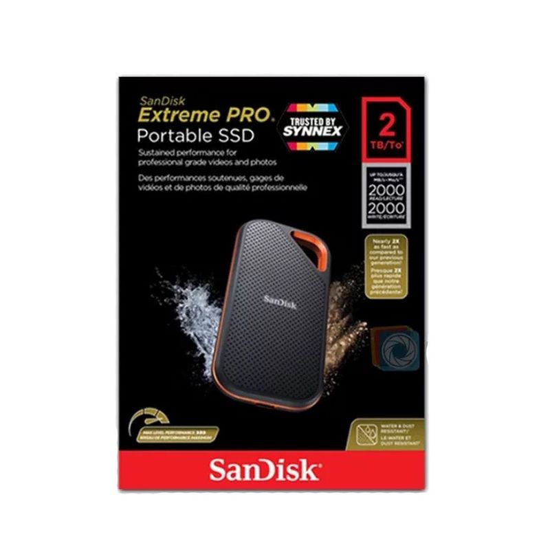 SANDISK - DISCO SSD EXTERNO Sandisk Extreme PRO 2tb PORTABLE 2000Mbs Sandisk E81