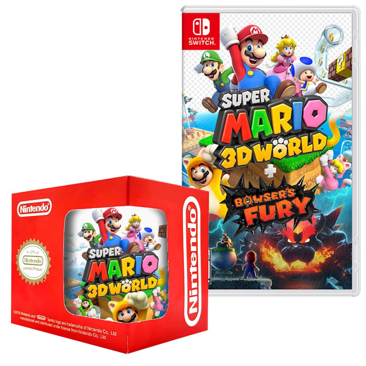 NINTENDO - Super mario 3d world bowsers fury nintendo switch  Taza