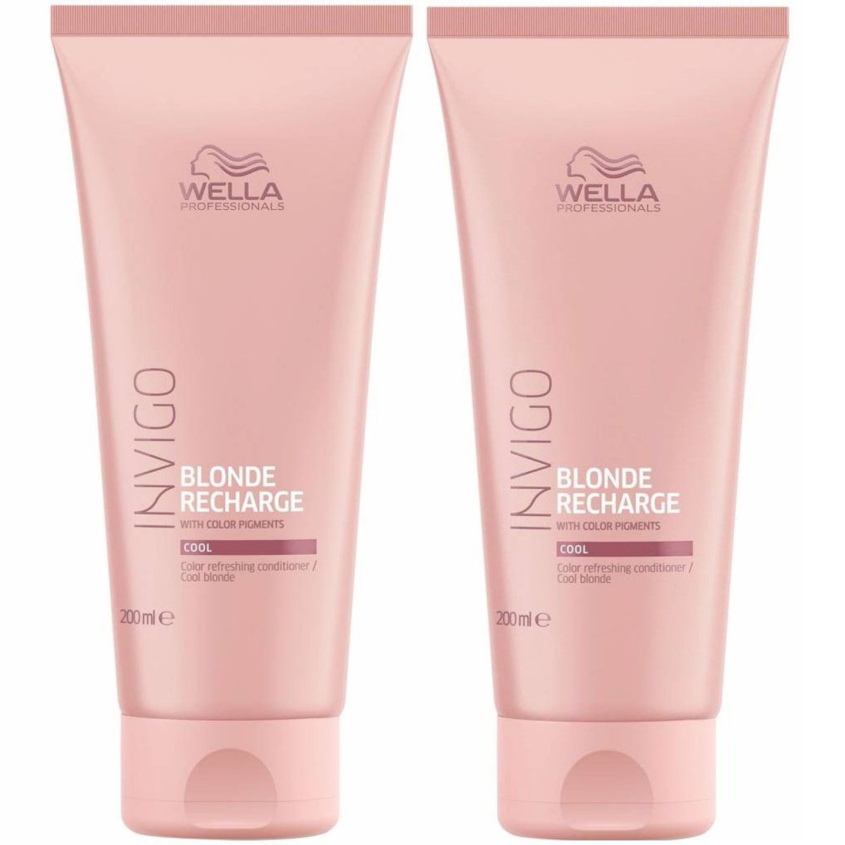 WELLA - Duo Acondicionador Cabello Rubio Invigo Blonde Recharge 200ml Wella