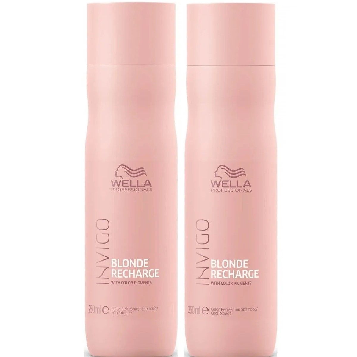 WELLA - Duo Shampoo Cabello Rubio Invigo Blonde Recharge 250ml Wella