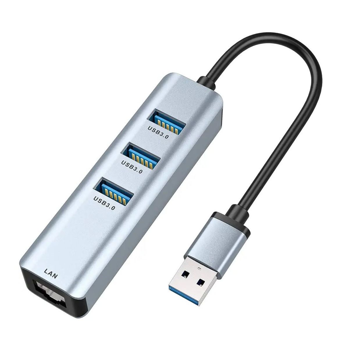 OEM - Hub Adaptador de Red USB 3.0 a Rj45 Gigabit+ 3 Puertos USB 3.0 Windows