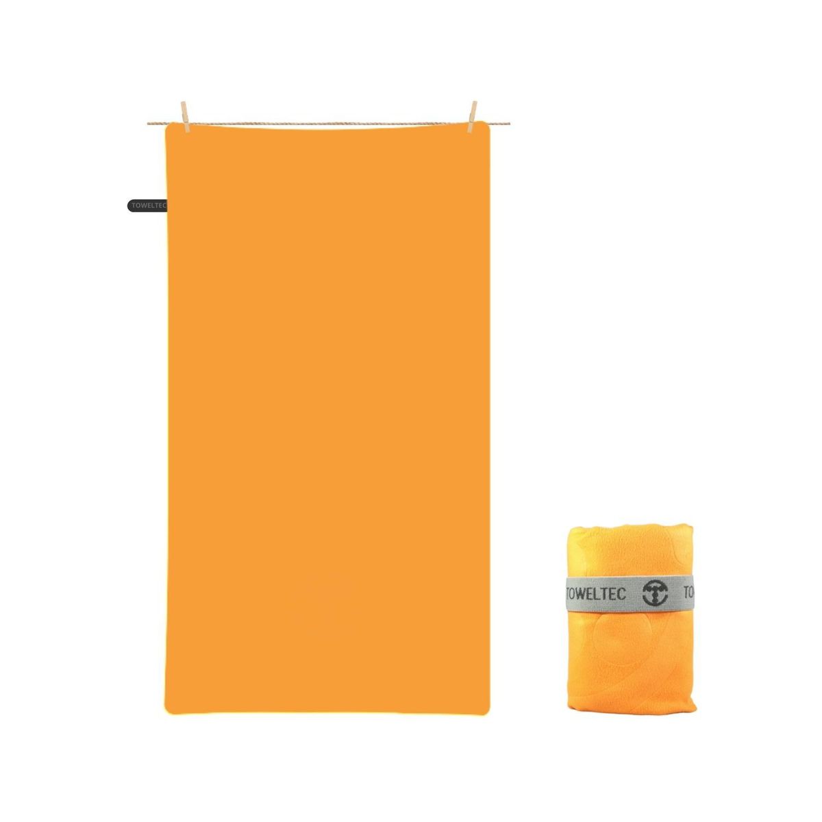 TOWELTEC - TOALLA DE MICROFIBRA MEDIANA NARANJA 80X130CM