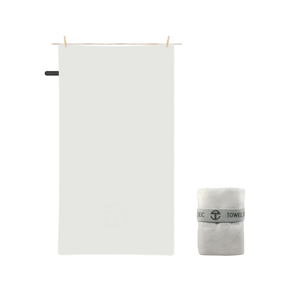 TOWELTEC - TOALLA DE MICROFIBRA MEDIANA PLATA 80X130CM