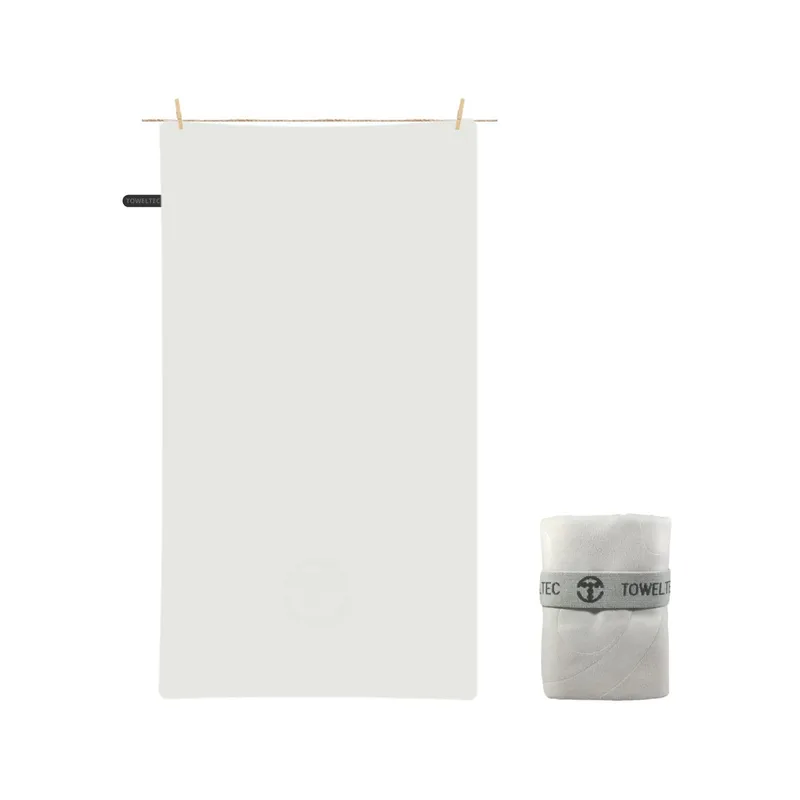 TOWELTEC - TOALLA DE MICROFIBRA MEDIANA PLATA 80X130CM