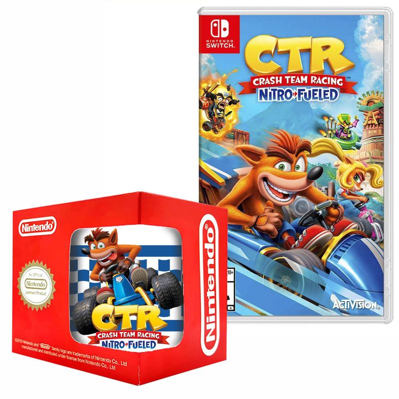 NINTENDO - Crash team racing Nitro Fueled Nintendo Switch y taza
