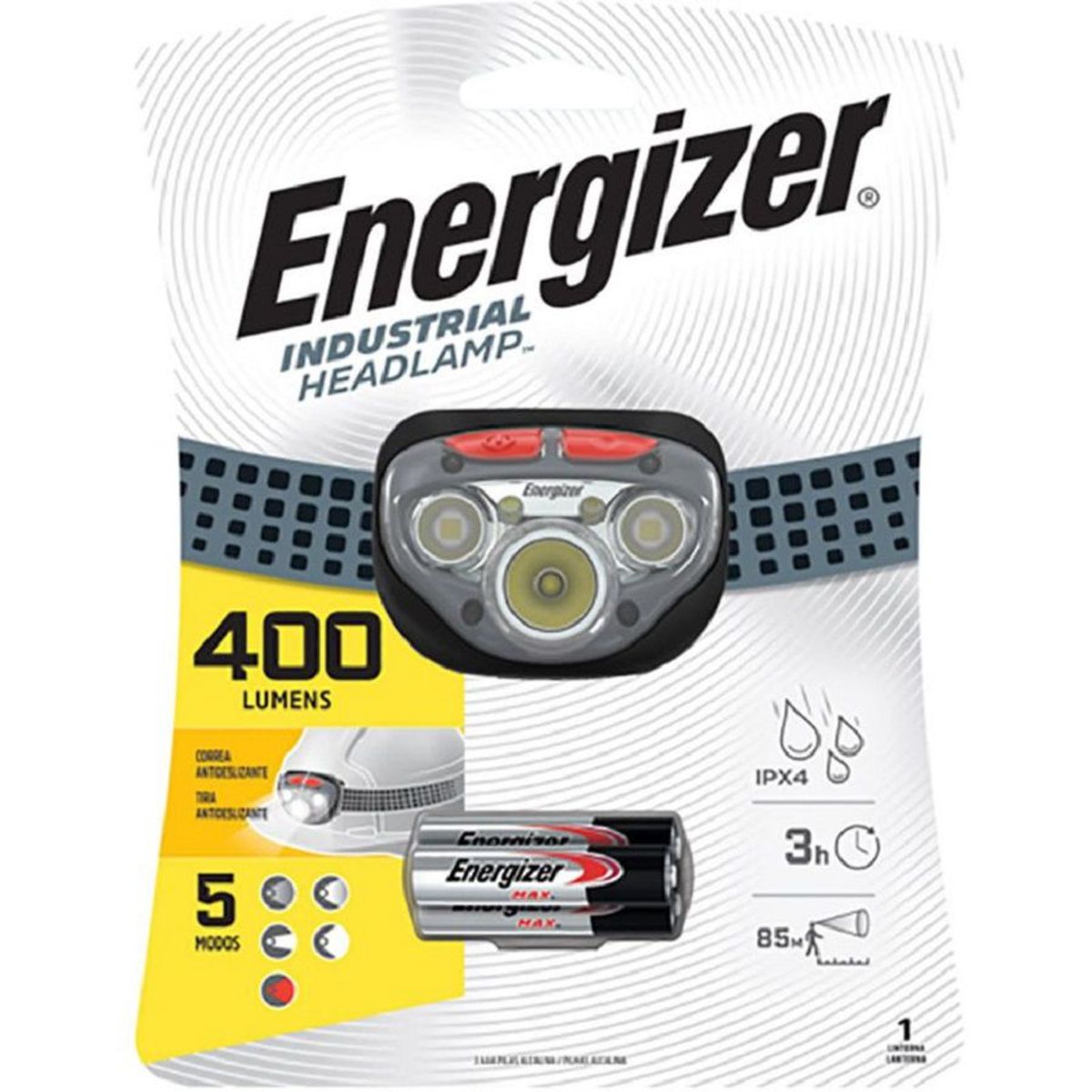 ENERGIZER - Linterna Frontal Energizer 400 Lumens