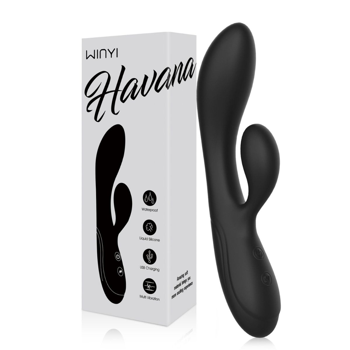 GENERICO - Vibrador Con Doble Estimulador Havana Winyi