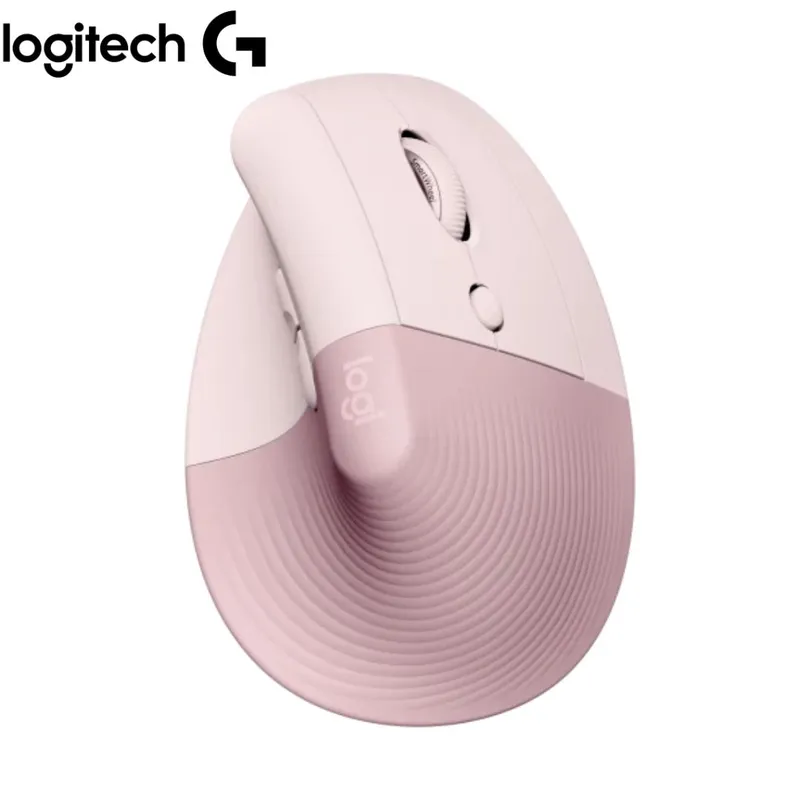 LOGITECH - Mouse Logitech Lift Vertical Ergonomico Bluetooth USB Rosa