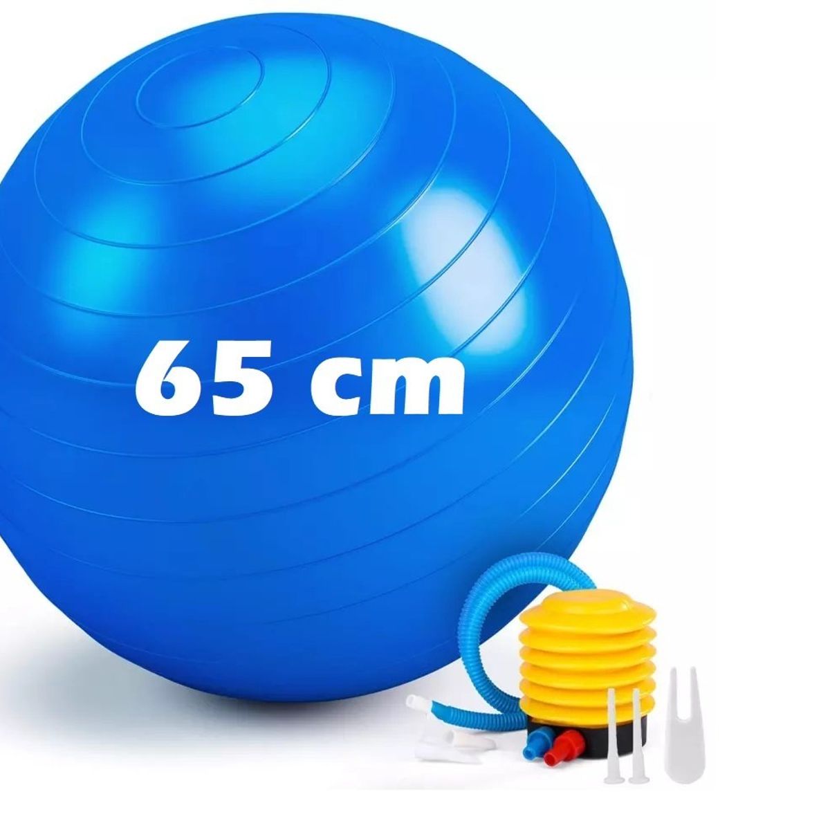 GENERICO - PELOTA DE YOGA - PILATES 65 CM + INFLADOR GRATIS