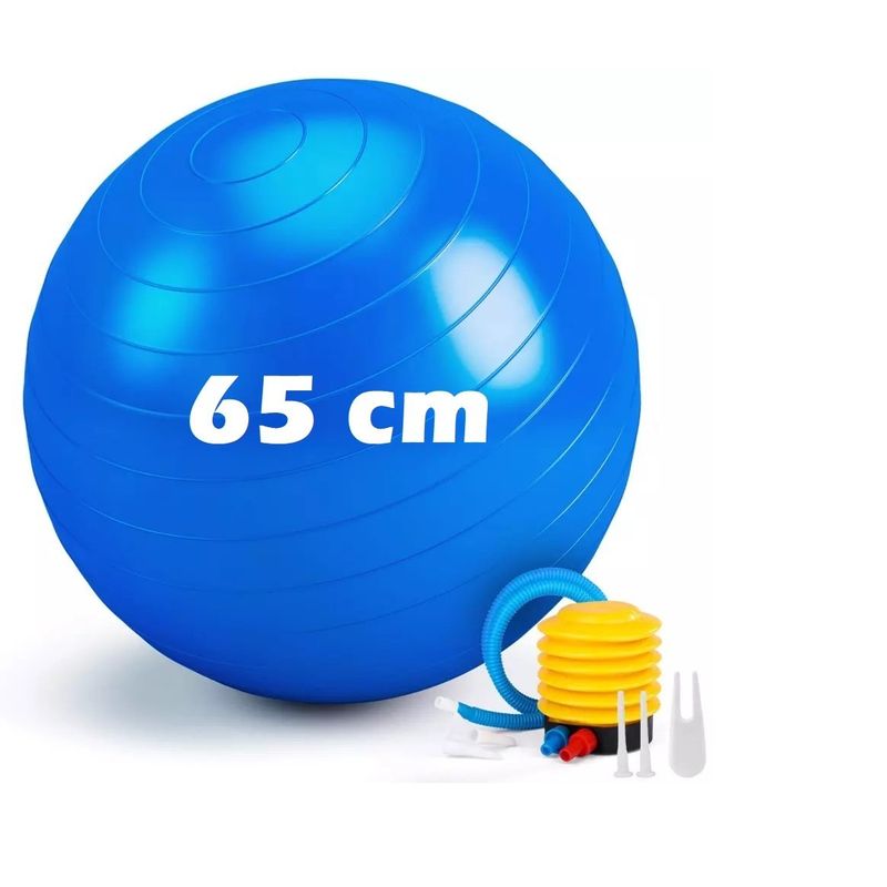 GENERICO - PELOTA DE YOGA - PILATES 65 CM + INFLADOR GRATIS