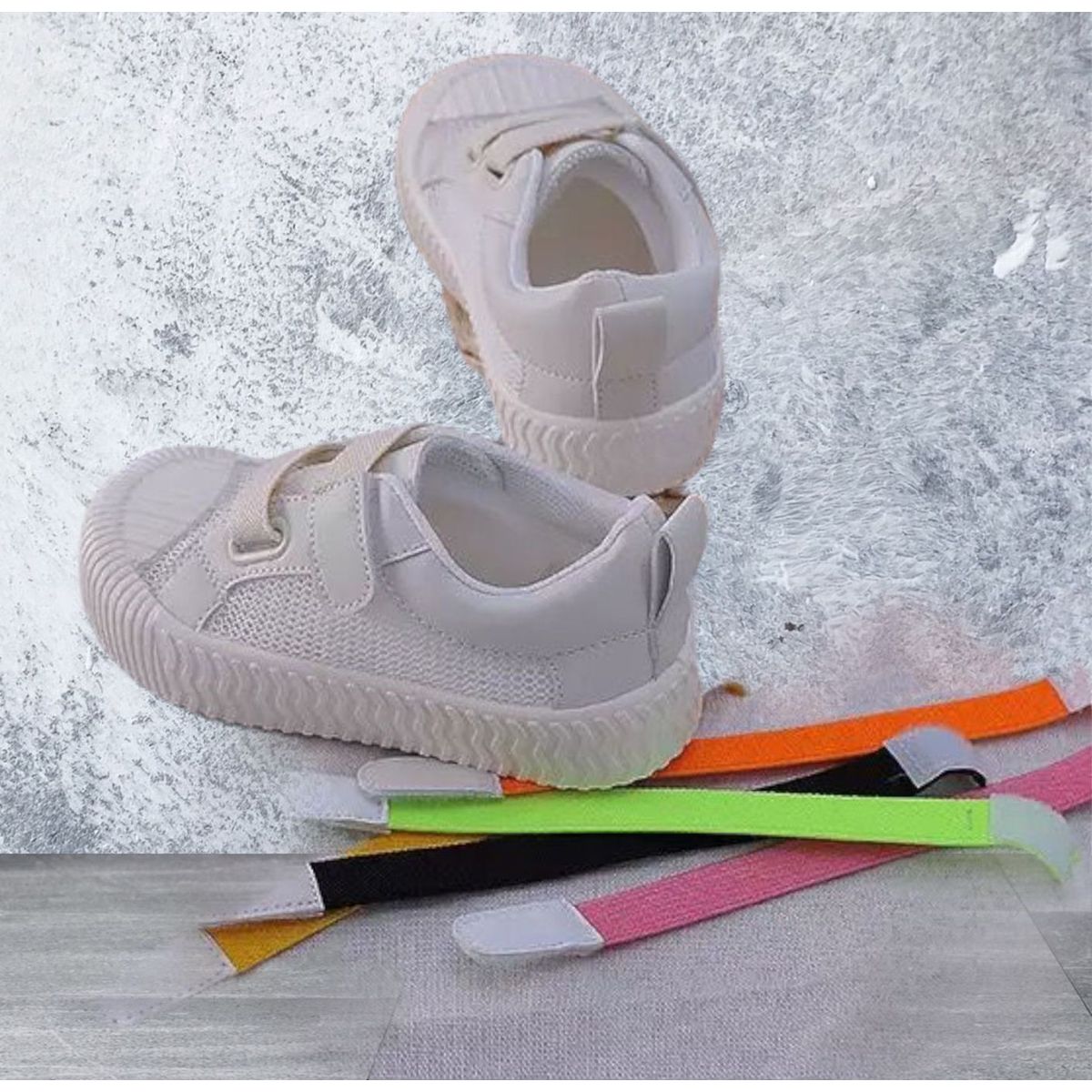 GENERICO - Zapatillas de Niño y Niña Unisex 6 Colores Pasadores Intercambiables