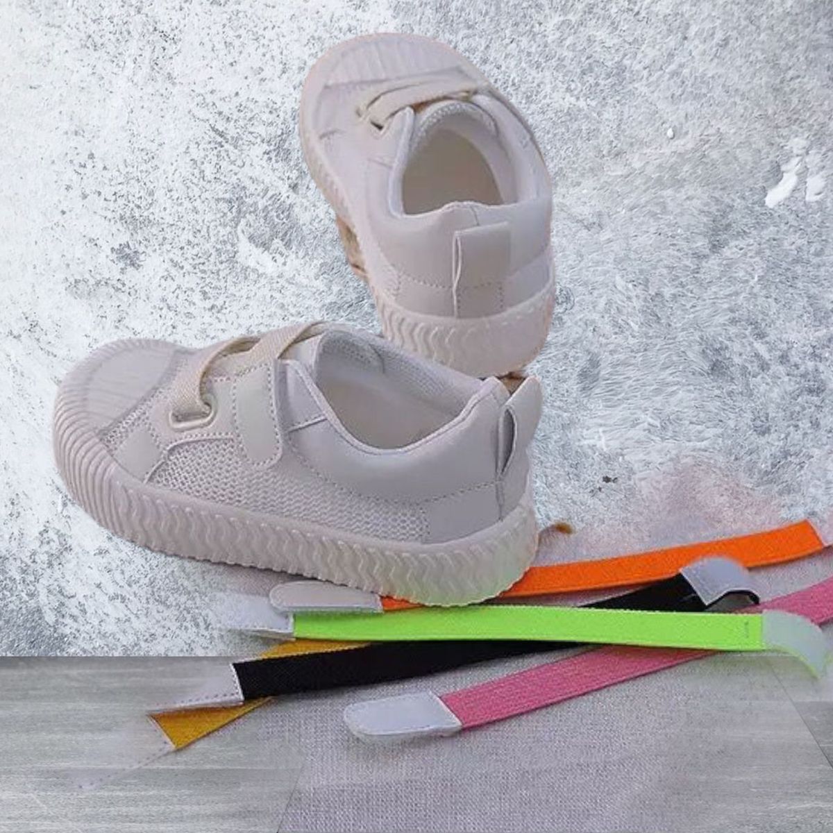 GENERICO - Zapatillas de Niño y Niña Unisex 6 Colores Pasadores Intercambiables