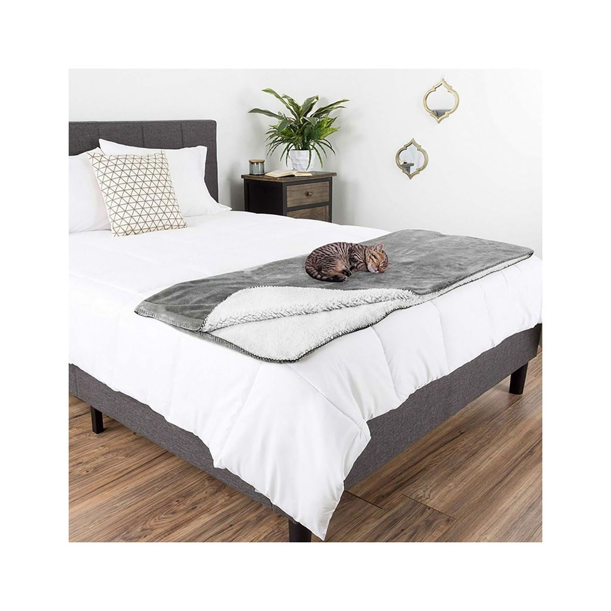 QUE PATAS PET SHOP - Frazada Impermeable para Mascota Talla S Gris