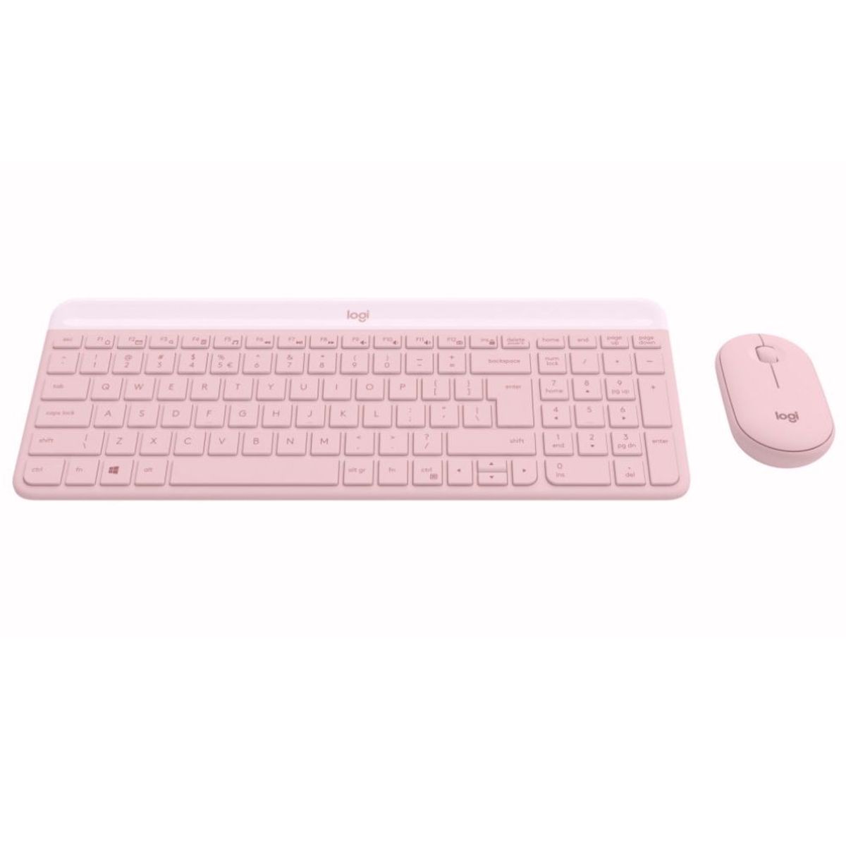 LOGITECH - Kit Logitech Teclado y Mosue MK470 Inalambrico Slim Rosa