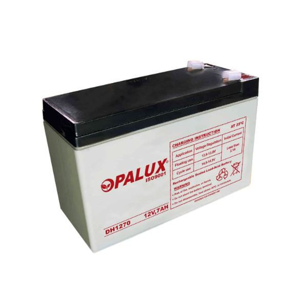 OPALUX - Batería Seca 12V 7AH DH-1270 OPALUX