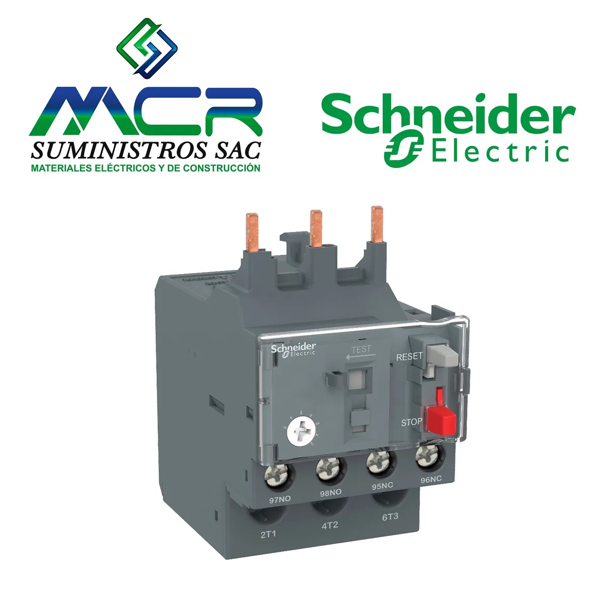 RELE TERMICO SOBRECARGA REGULABLE  1-1.6A 0.25KW 0.33HP Schneider, marca SCHNEIDER ELECTRIC - Foto Principal