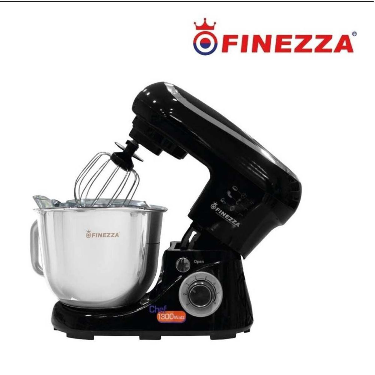 FINEZZA - Batidora Orbital 1300W FZ-6822B 6 Velocidades - Negro