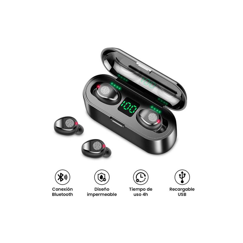 GENERICO - Audífono F9 Power Bank