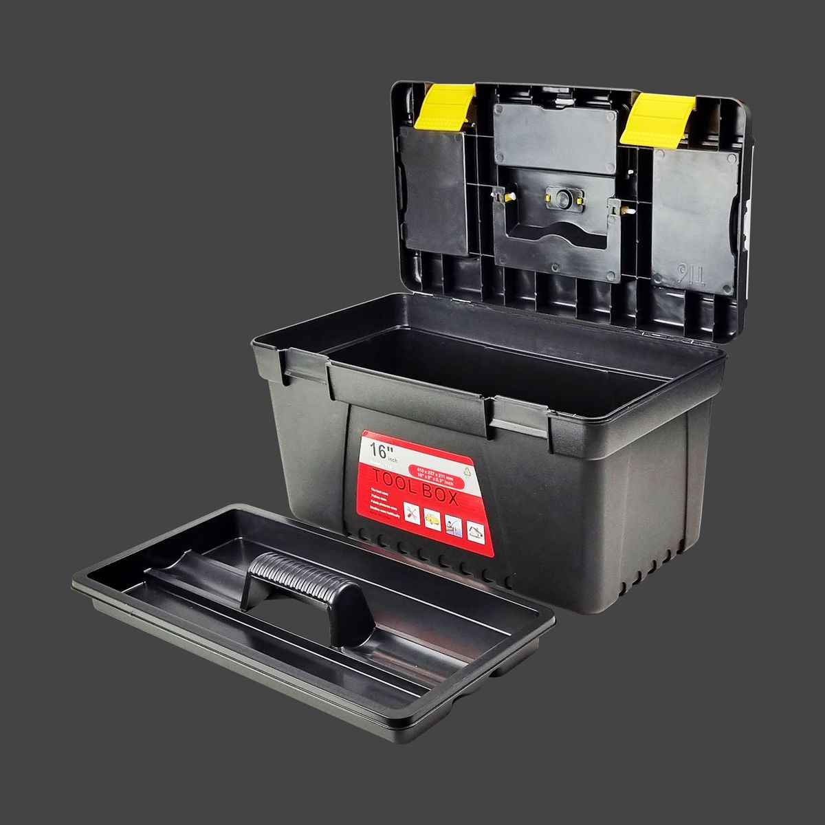 GENERICO - ORGANIZADOR PLASTICO CAJA HERRAMIENTAS T16 5 COMPARTIMIENTOS