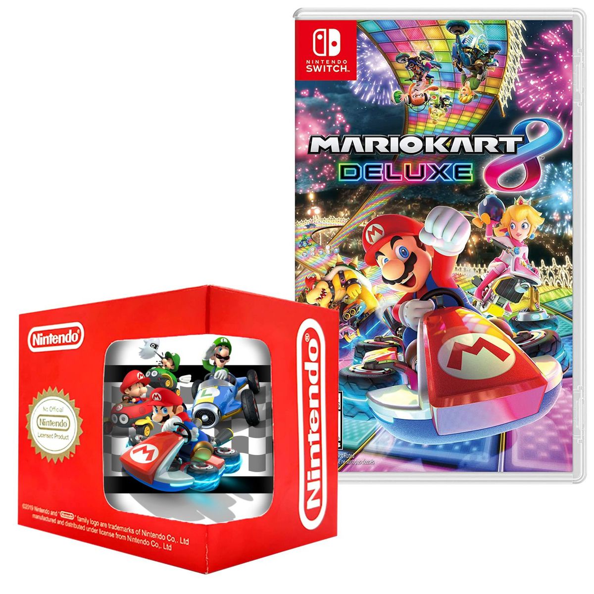 NINTENDO - Mario kart 8 deluxe y taza Nintendo Switch