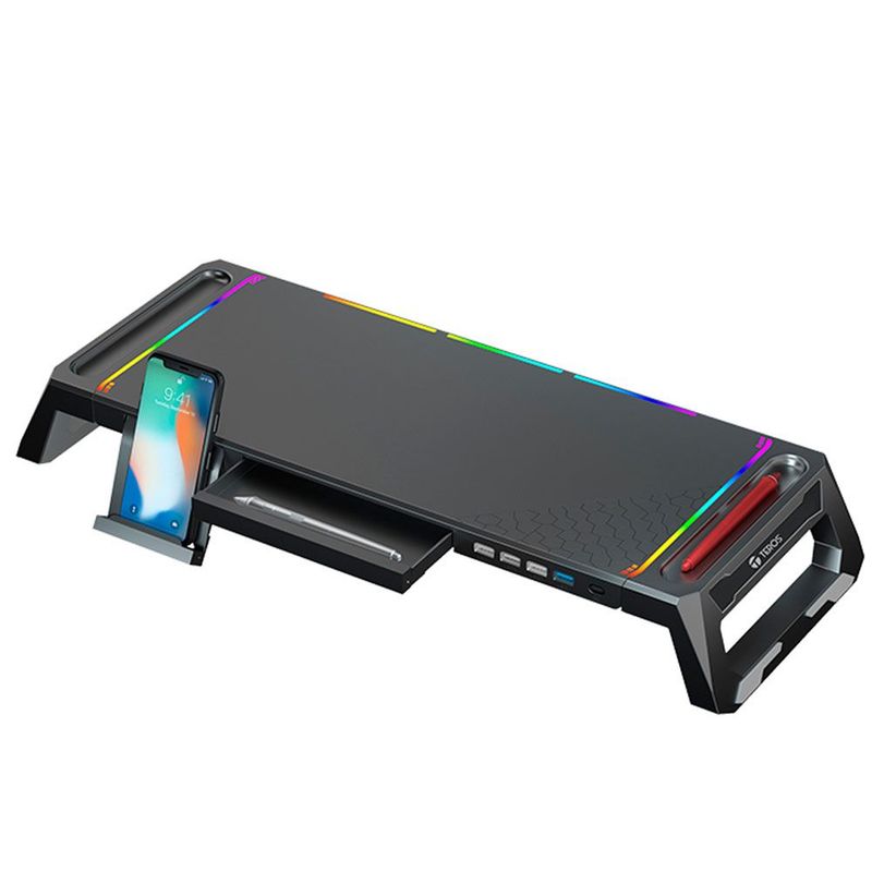 TEROS - Soporte Multiproposito Teros TE-7131N Stand Base Monitor RGB USB 3.0