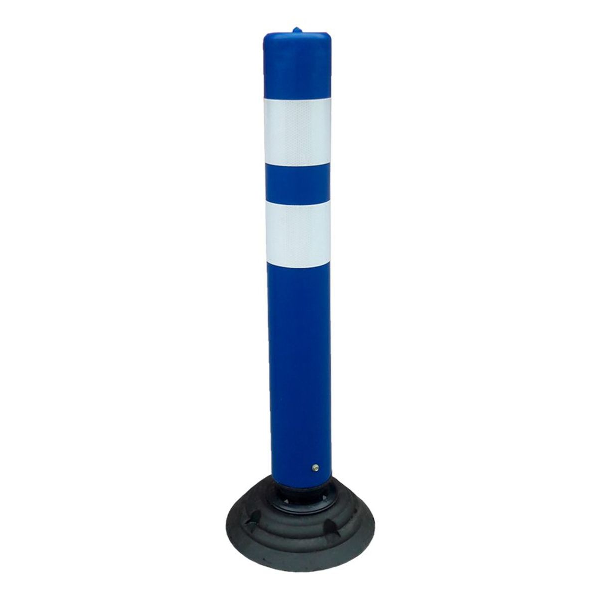 QRUBBER - Hito de vialidad PVC abatible 83cm Azul