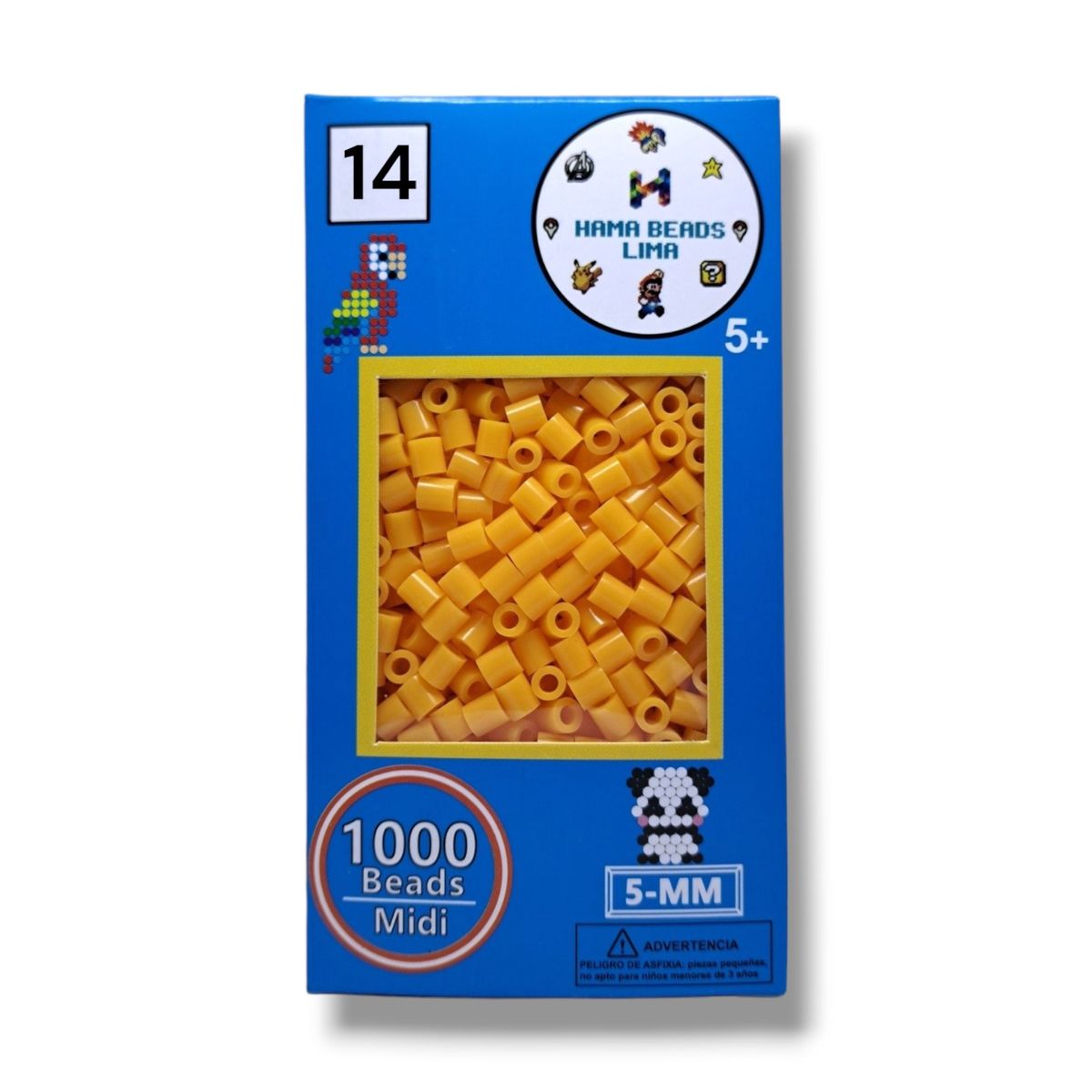 GENERICO - Hama Beads Paquete de 1000 Unidades Midi - 5mm