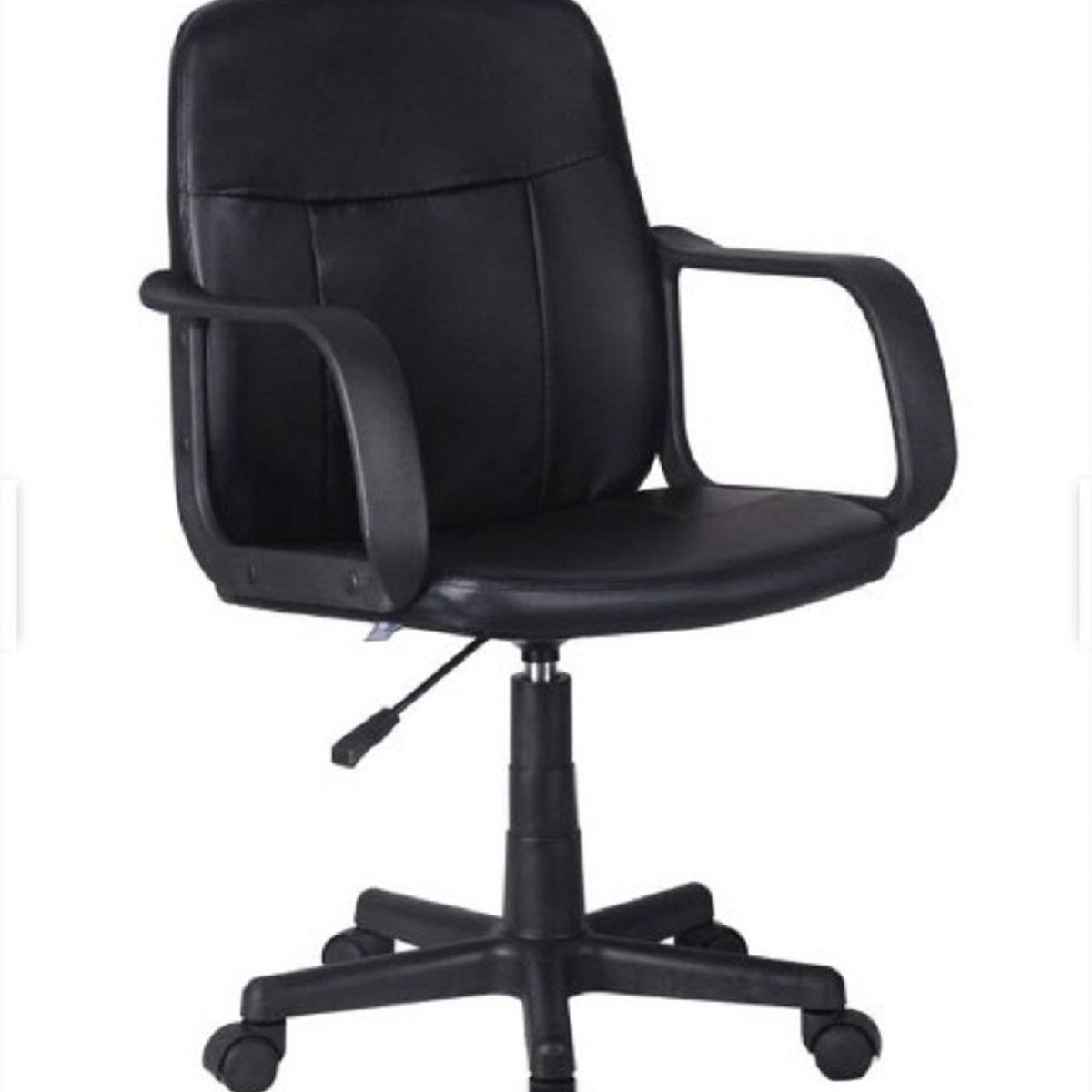 GENERICO - Silla de Oficina giratoria Negro DE CUERINA