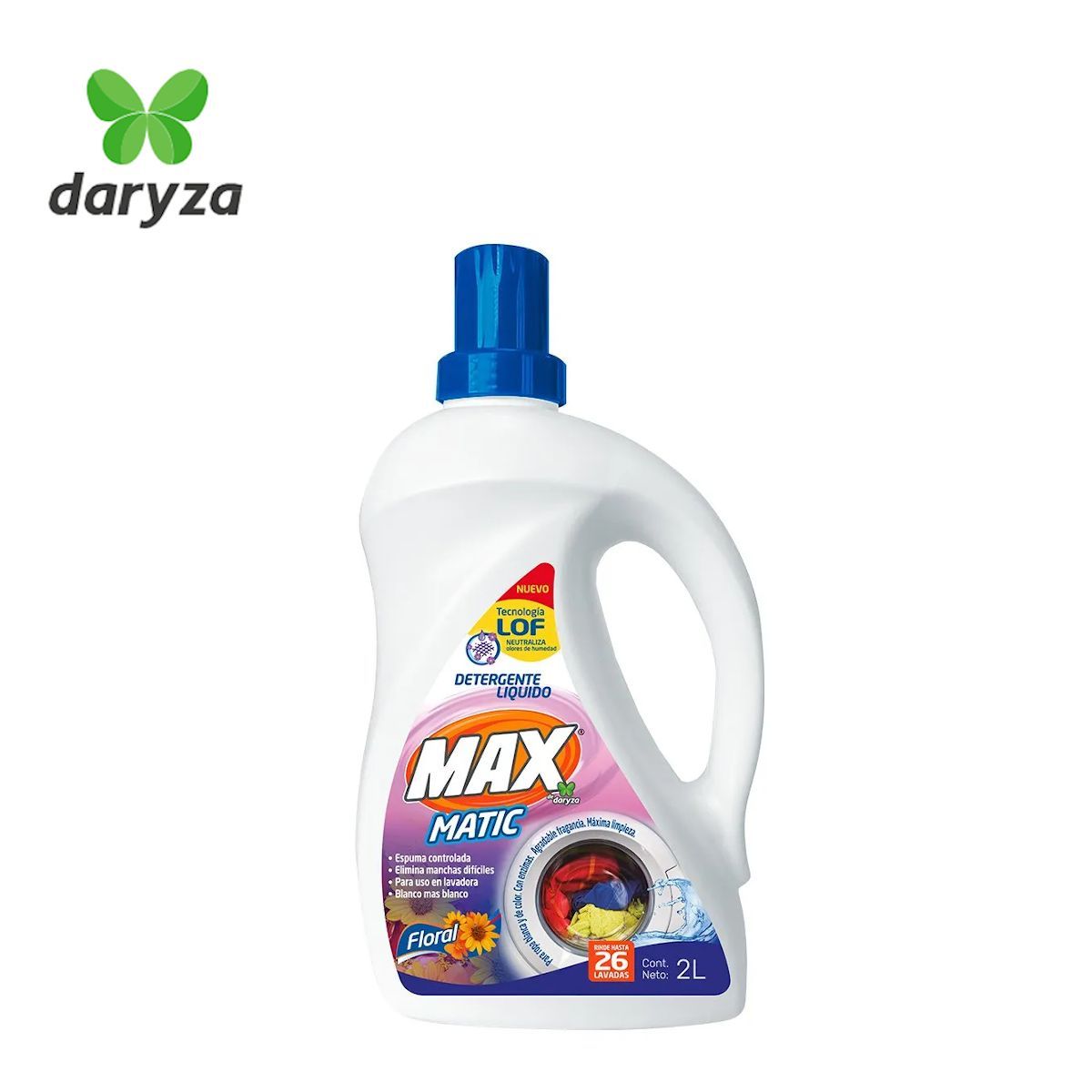 DARYZA - Detergente líquido concentrado 2 litros DARYZA Max Matic
