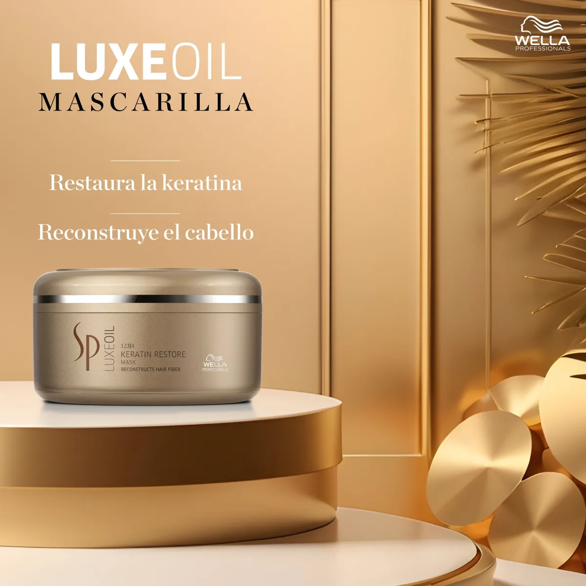WELLA - Mascarilla Reparadora Con Queratina Sp Luxe Oil 150ml Wella