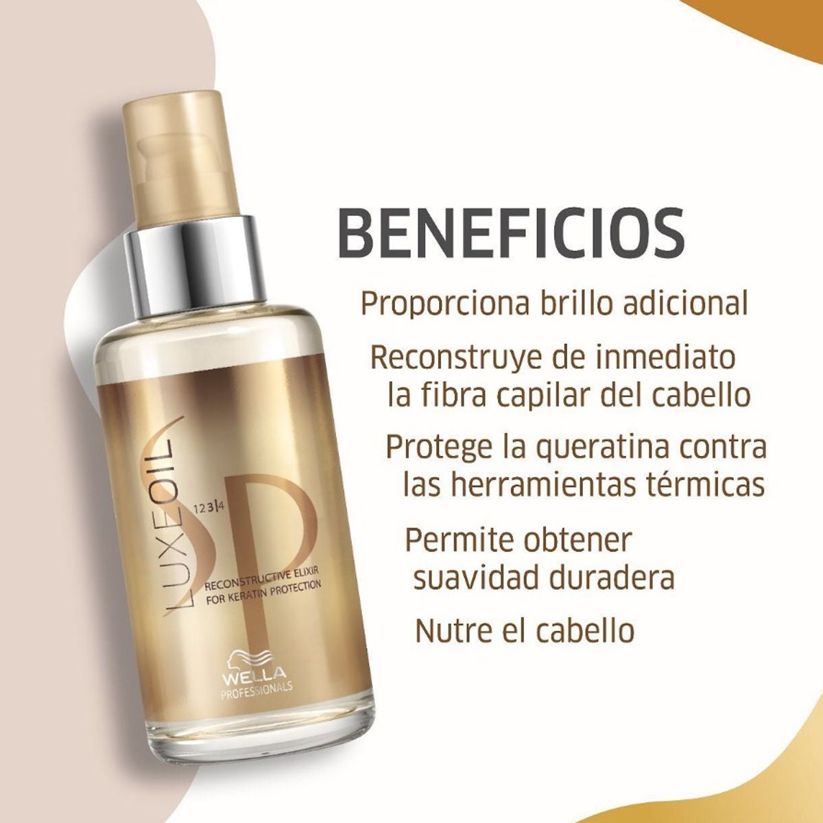 WELLA - Mascarilla Reparadora 400ml + Aceite Elixir Luxe Oil Wella