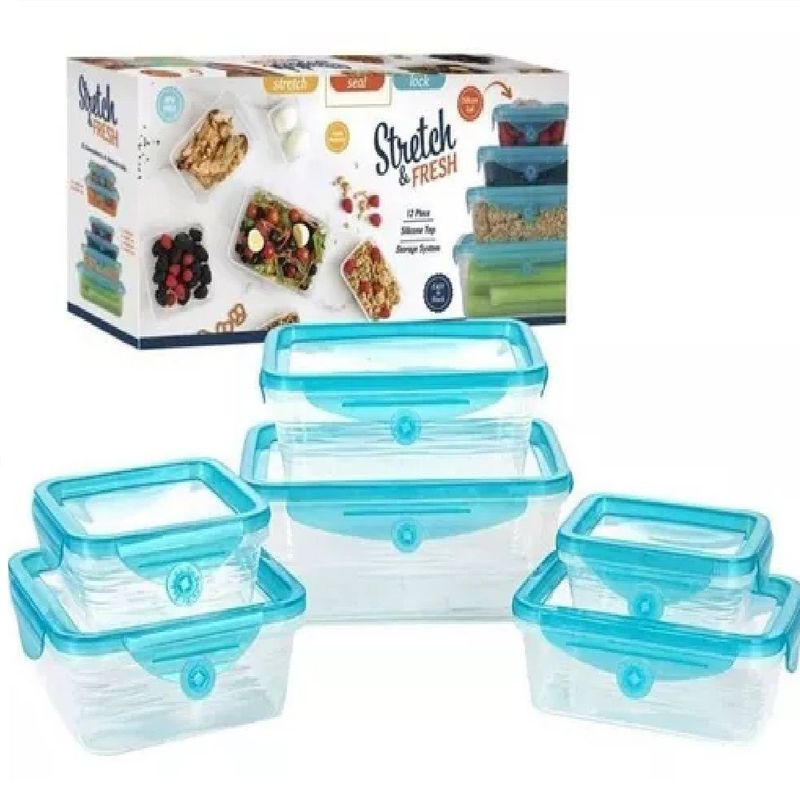 OTTOWARE - Set de 6 Contenedores con Tapa para Alimentos