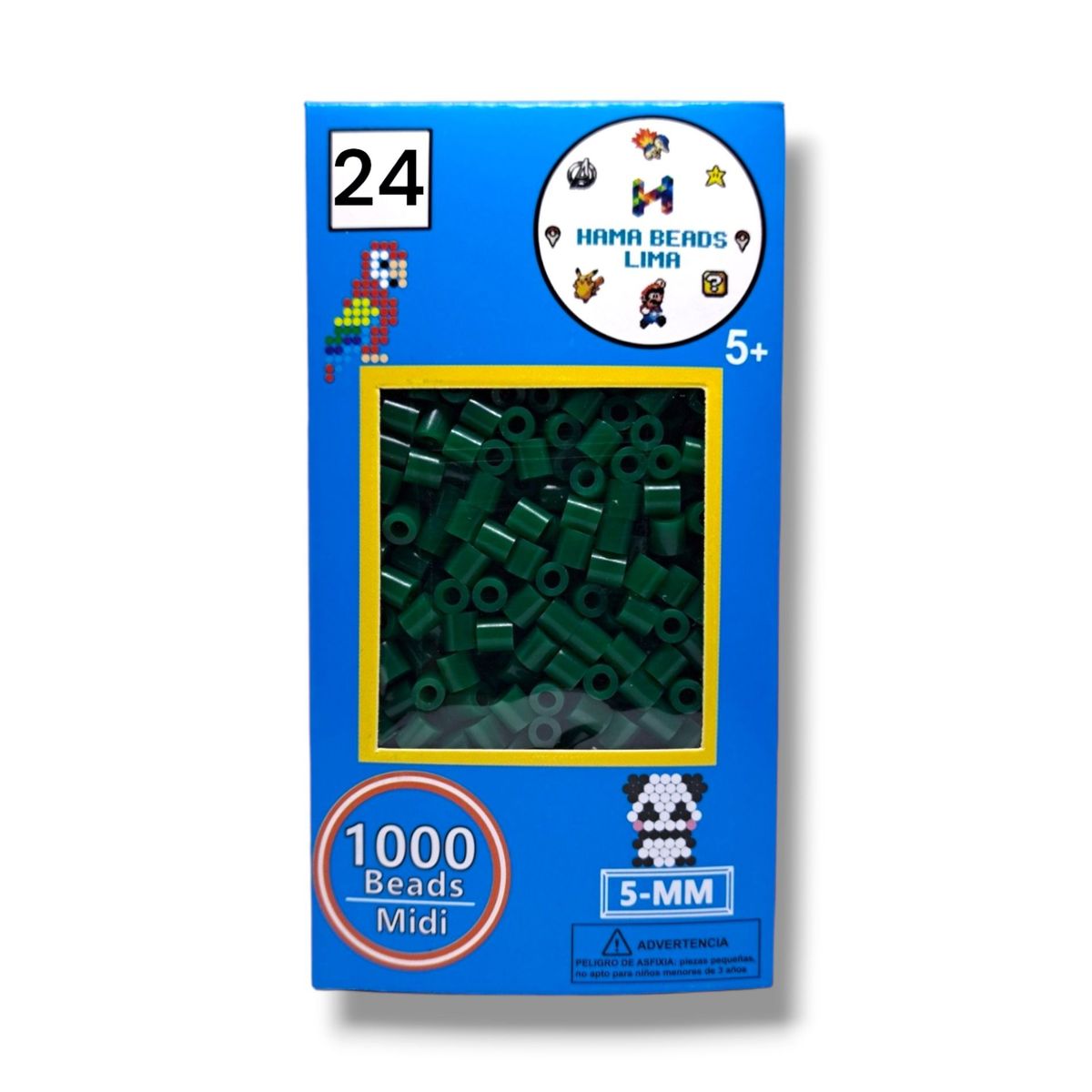GENERICO - Hama Beads Paquete de 1000 Unidades Midi - 5mm