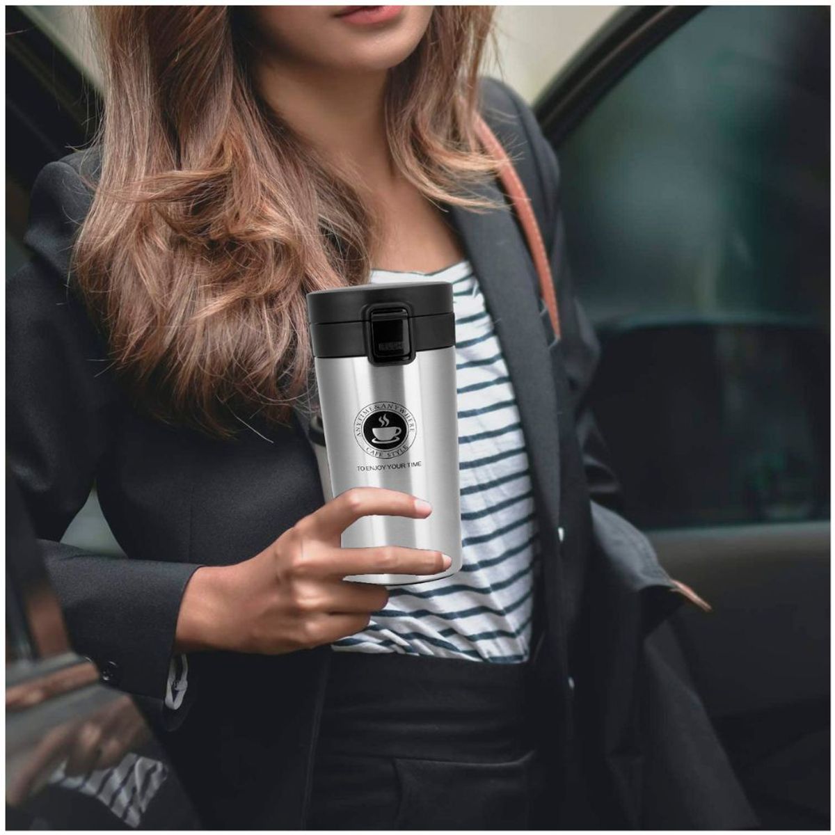MINARI - Termo de Acero Inoxidable para Café Taza Portátil Elegante PL 40T
