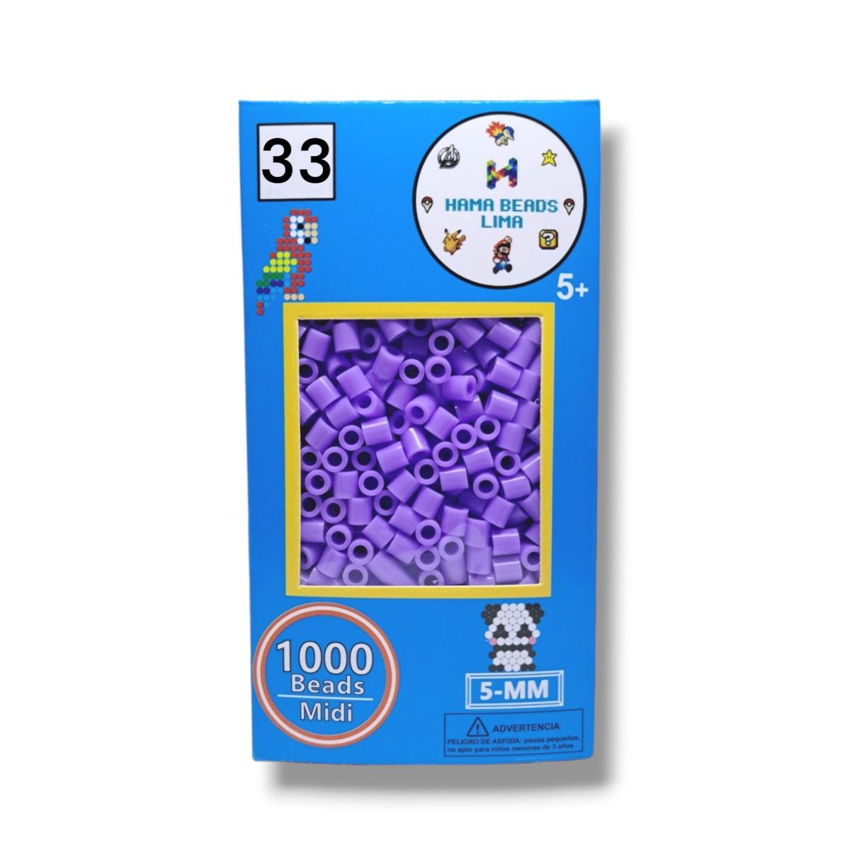 GENERICO - Hama Beads Paquete de 1000 Unidades Midi - 5mm