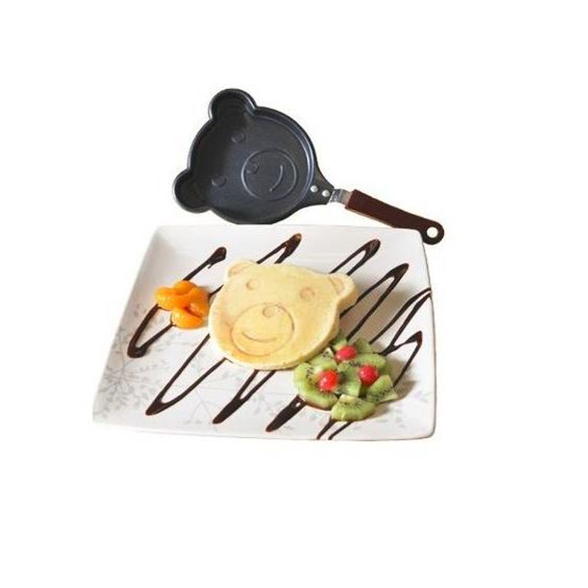 GENERICO - Sartén Acero Inoxidable Molde Oso para Huevos y Pancakes