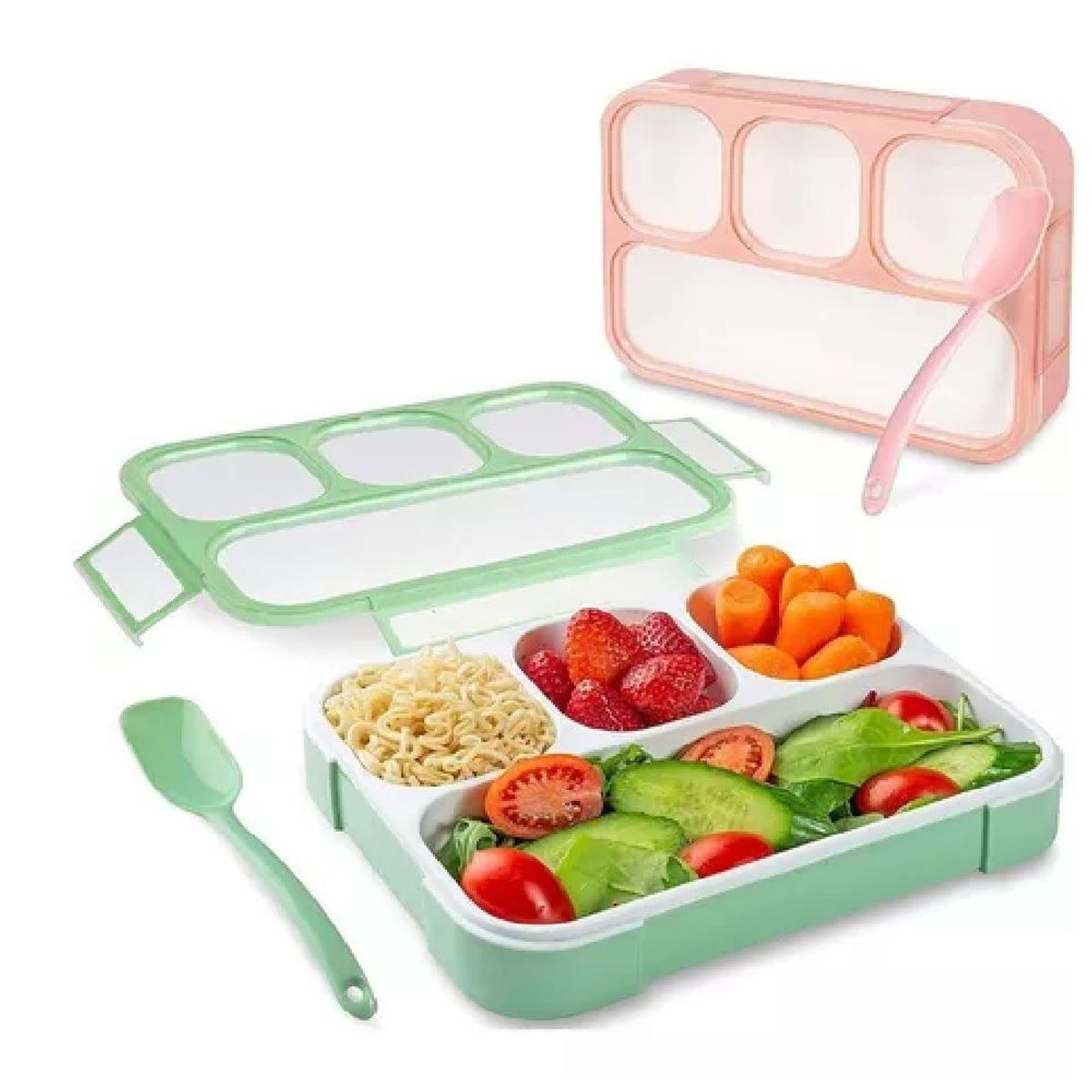 OTTOWARE - Lonchera Anti derrame de 4 Divisiones