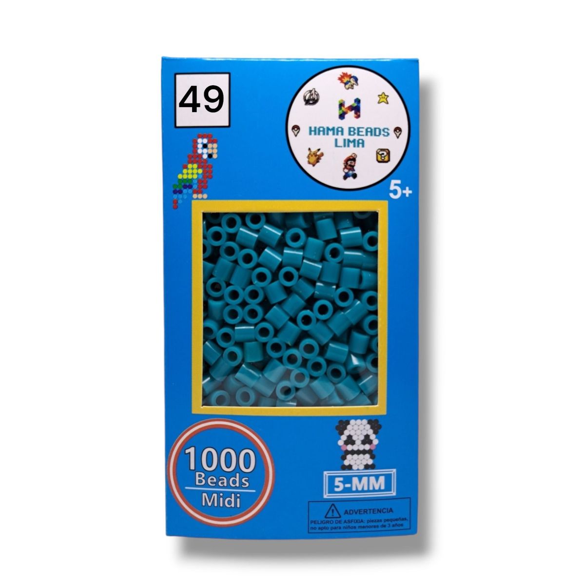 GENERICO - Hama Beads Paquete de 1000 Unidades Midi - 5mm