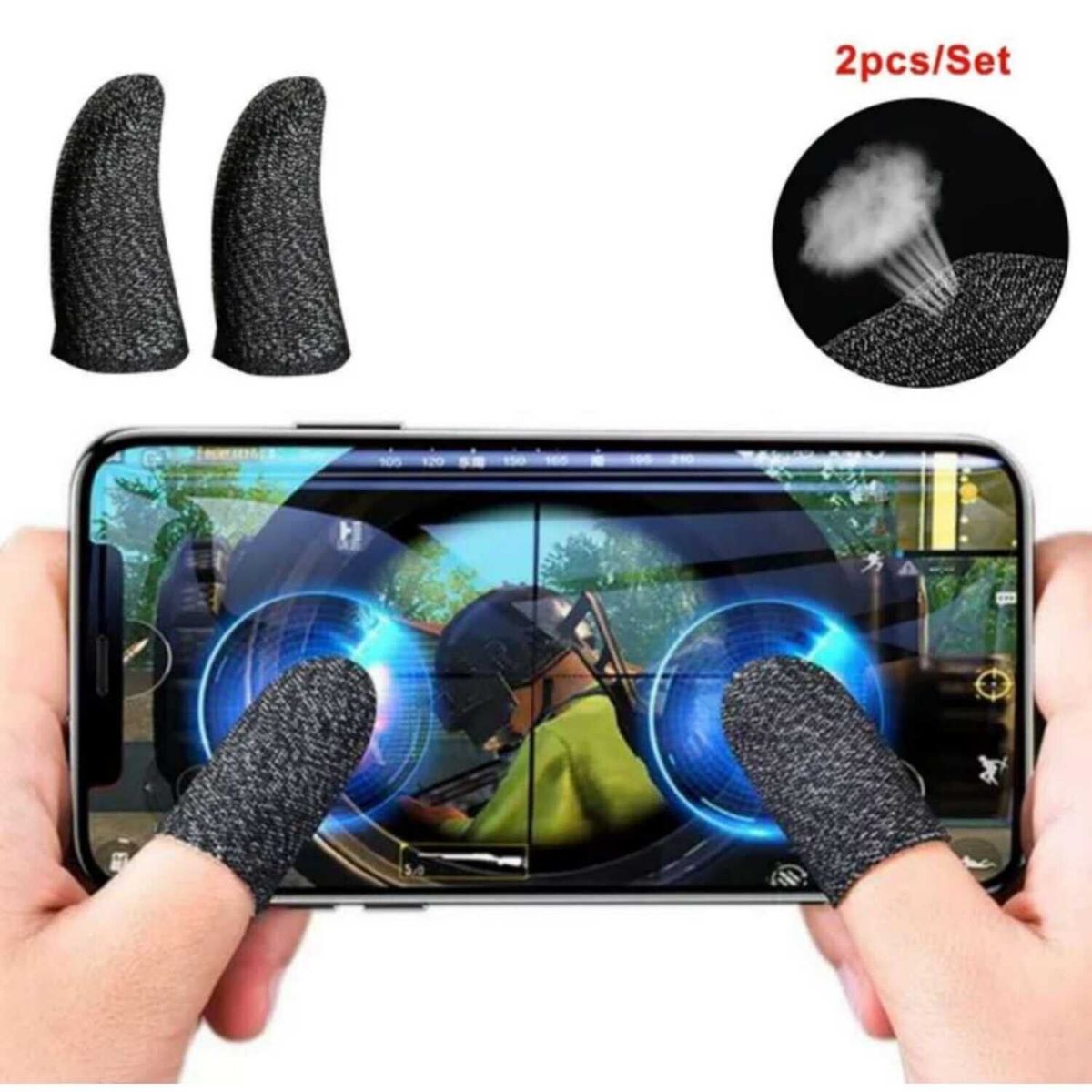 GENERICO - Par Guantes Dedos Gamer Resiste Sudor